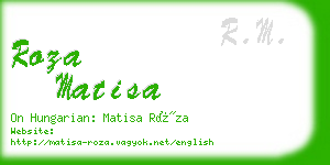 roza matisa business card